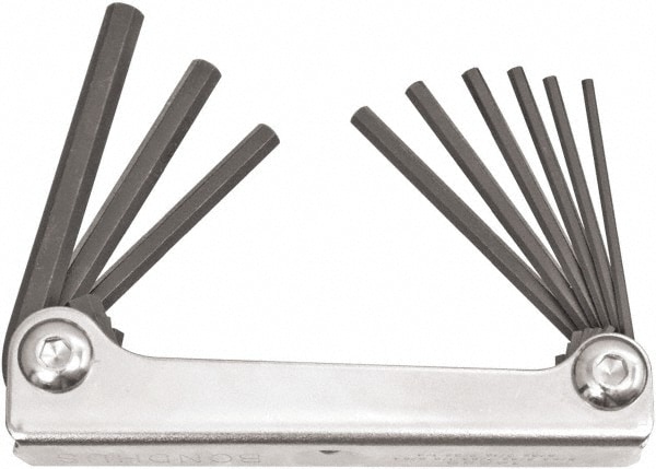 Eklind - 9 Piece Fold-Up Hex Key Set | MSC Direct