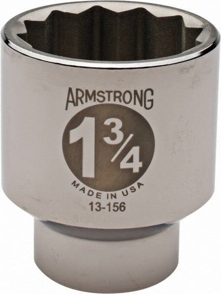 3/4 inch SAE Armstrong USA 1/2 inch Drive 12 point Standard Socket Ships Free 