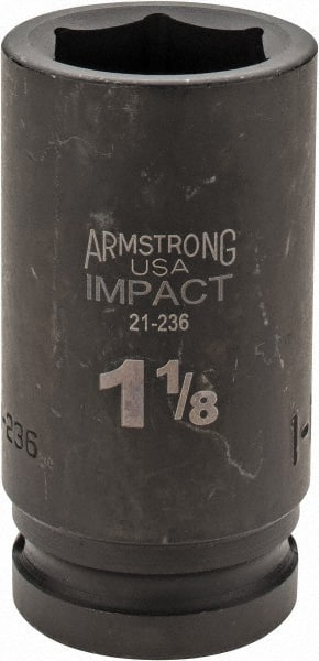 Armstrong 3/4" Drive 1-1/8" Deep Well Socket 13-336 