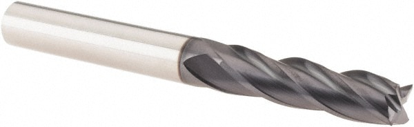 Guhring 9031560079400 Square End Mill: 5/16 Dia, 1-1/8 LOC, 5/16 Shank Dia, 3 OAL, 4 Flutes, Solid Carbide Image