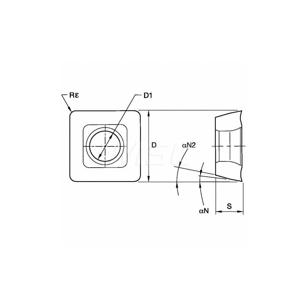 Kennametal Indexable Drill Insert SPGXMD KCU40, Solid Carbide MSC Direct