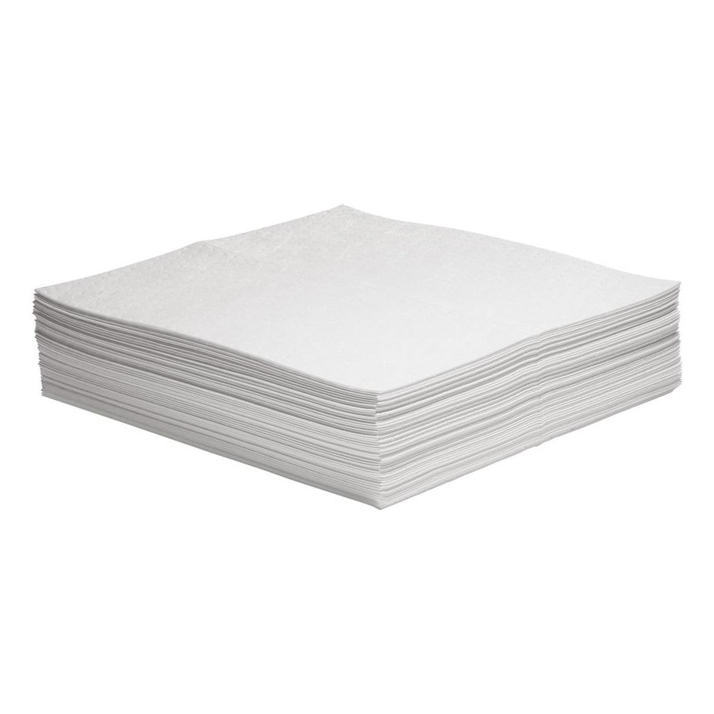 Pads, Rolls & Mats; Product Type: Pad ; Application: Oil Only ; Overall Length (Inch): 30in ; Width (Decimal Inch - 4 Decimals): 30.0000 ; Material: Polypropylene ; Fluids Absorbed: Oil; Fuel; Oil Based Liquids