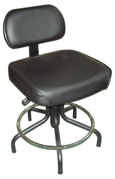 Black Vinyl Upholstered Chair Mscdirect Com