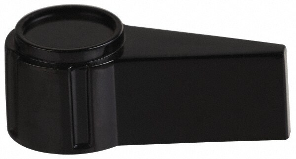 1-5/8" Diam, 5/8" High, 1/4 x 17/32" Hole, Pointer Control Knob
