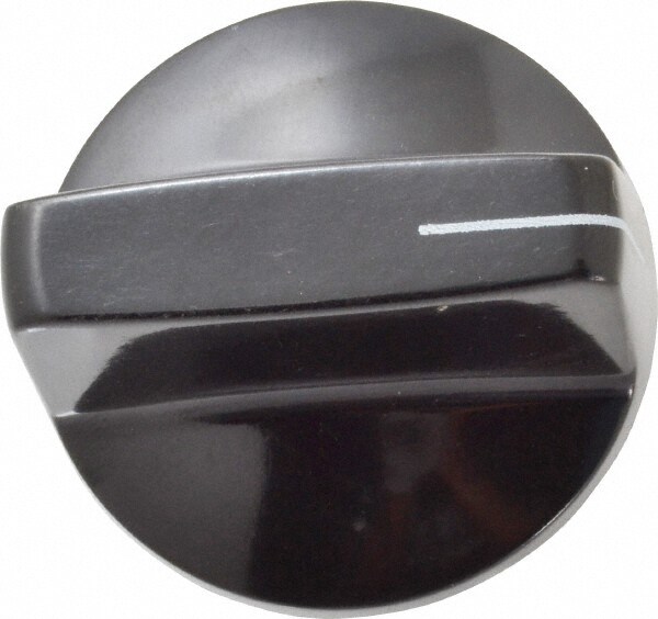 1-1/2" Diam, 3/4" High, 1/4 x 5/16" Hole, Pointer Control Knob