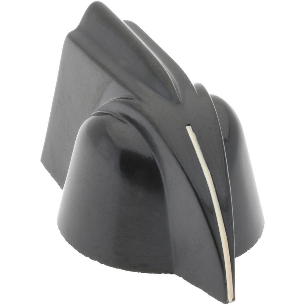 1-7/32" Diam, 5/8" High, 1/4 x 5/16" Hole, Pointer Control Knob