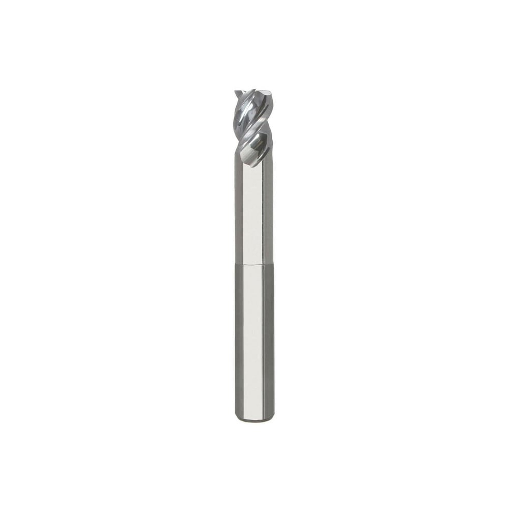 Niagara Cutter 17000016 Square End Mill: 3/8 Dia, 1/2 LOC, 3/8 Shank Dia, 6 OAL, 3 Flutes, Solid Carbide Image