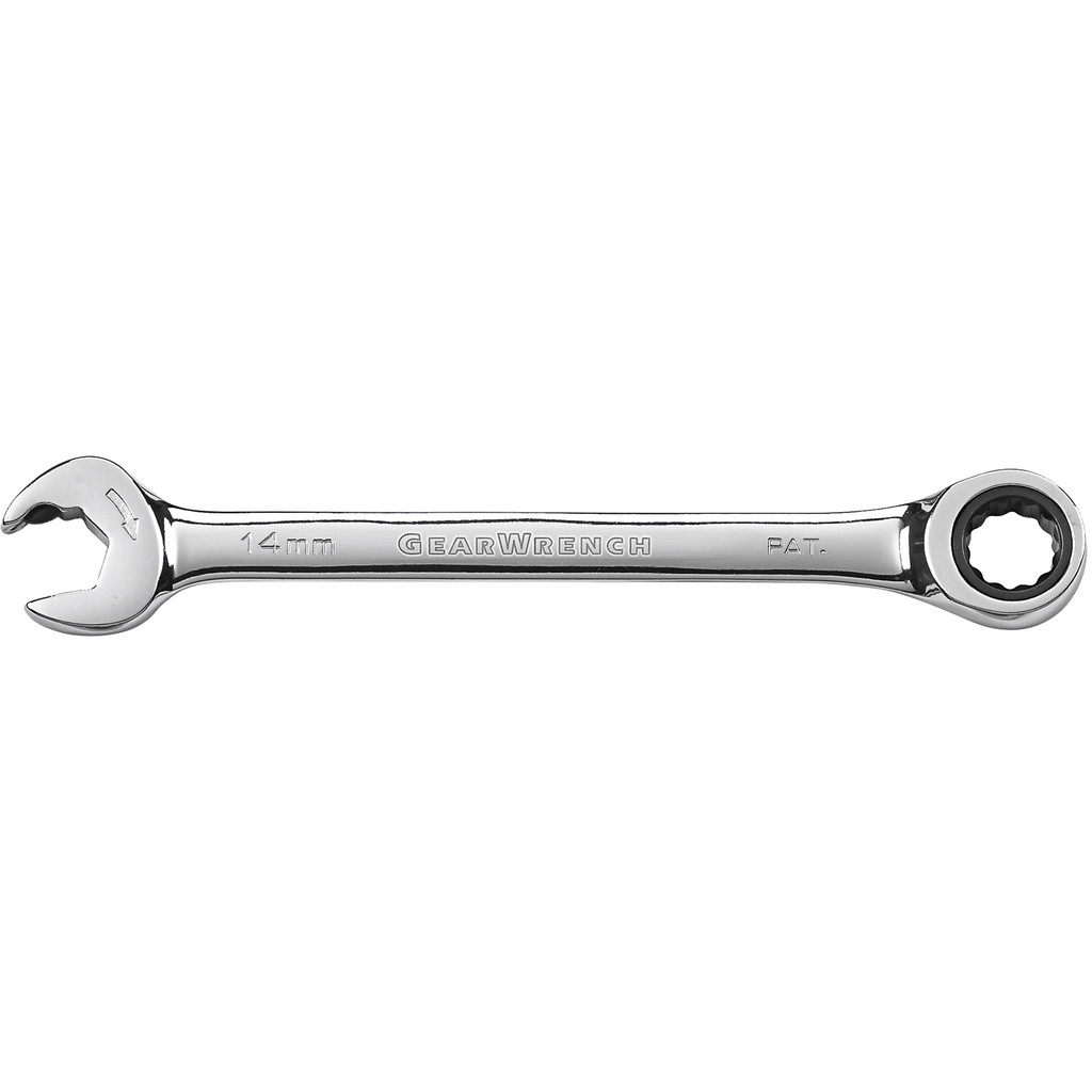 GEARWRENCH Combination Wrench: 14.00 mm Head Size - Alloy Steel, Polished Chrome Finish | Part #85514D