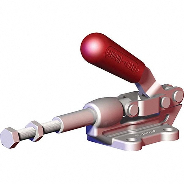 De-Sta-Co 603-MSS Standard Straight Line Action Clamp: 600.24 lb Load Capacity, 1.25" Plunger Travel, Flanged Base, Stainless Steel Image