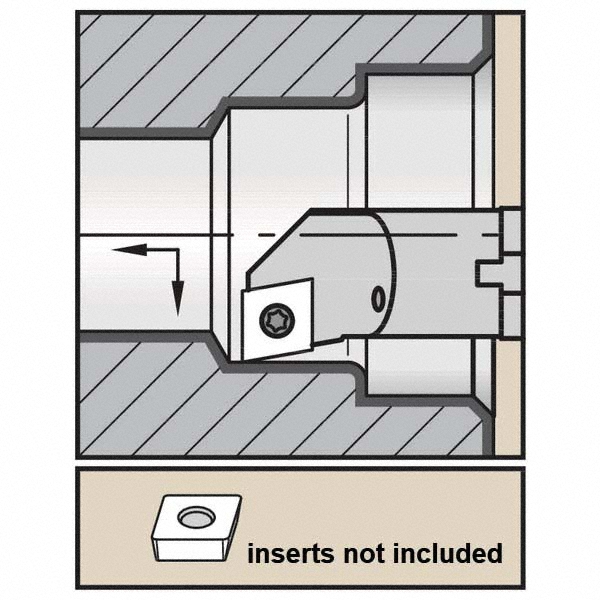 Kennametal Indexable Boring Bar L12RSCFPR3, 0.93" Min Bore Dia