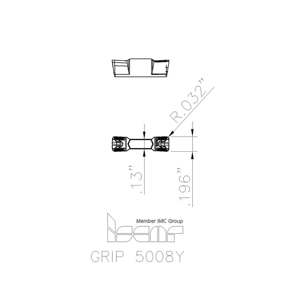 イスカル ヘリグリップ チップ GRIP IC908 ( GRIP3015Y IC908 )【10個