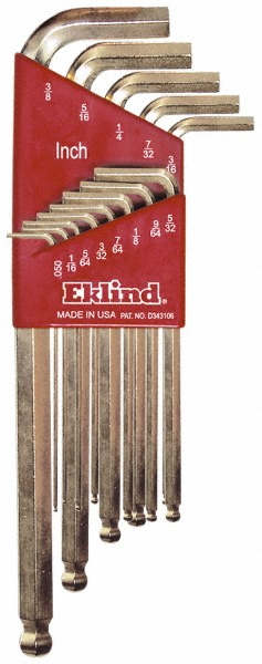 Eklind - 13 Piece L-Key Ball End Hex Key Set - 93818607 - MSC ...