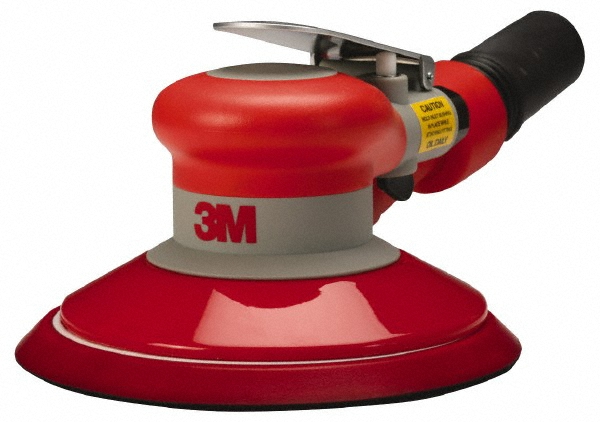 Air Orbital Sander: Round, 6" Pad, 12,000 OPM - 3/8" Inlet, 17 CFM, 90 psi