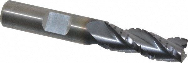 Kennametal 4048684 Corner Radius End Mill: 3/8" Dia, 1" LOC, 0.02" Radius, 3 Flutes, Solid Carbide Image