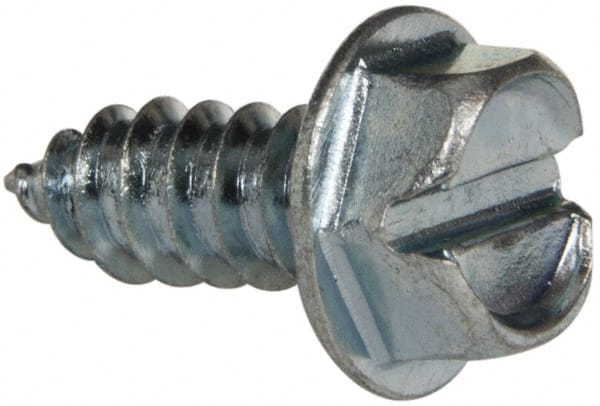Package of 800 #14 x 2 1/2 Hex Washer Head Slotted Sheet Metal Screw Zinc Plated Set #RD-3991FST Warranity by Pr-Mch pcs