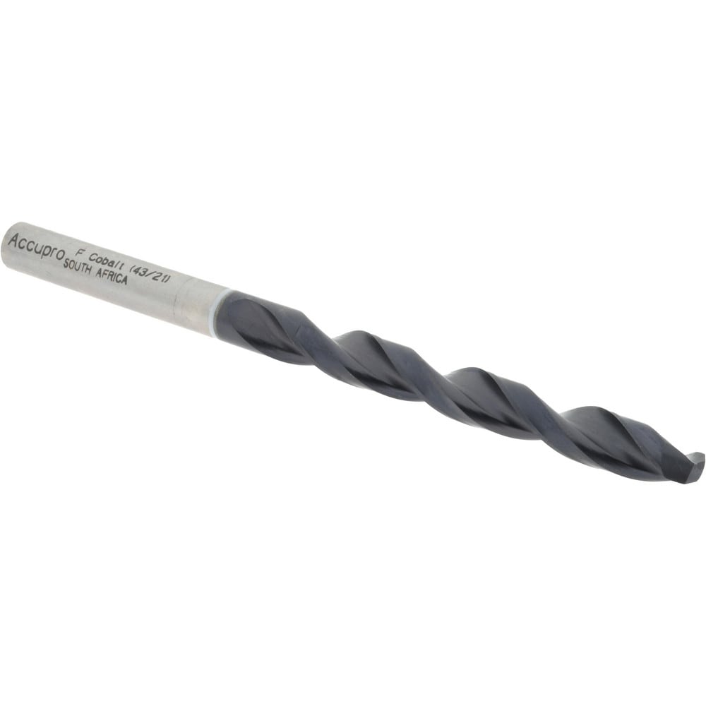 Accupro 1W60653-AC Jobber Length Drill Bit: 0.257" Dia, 118 °, Cobalt 