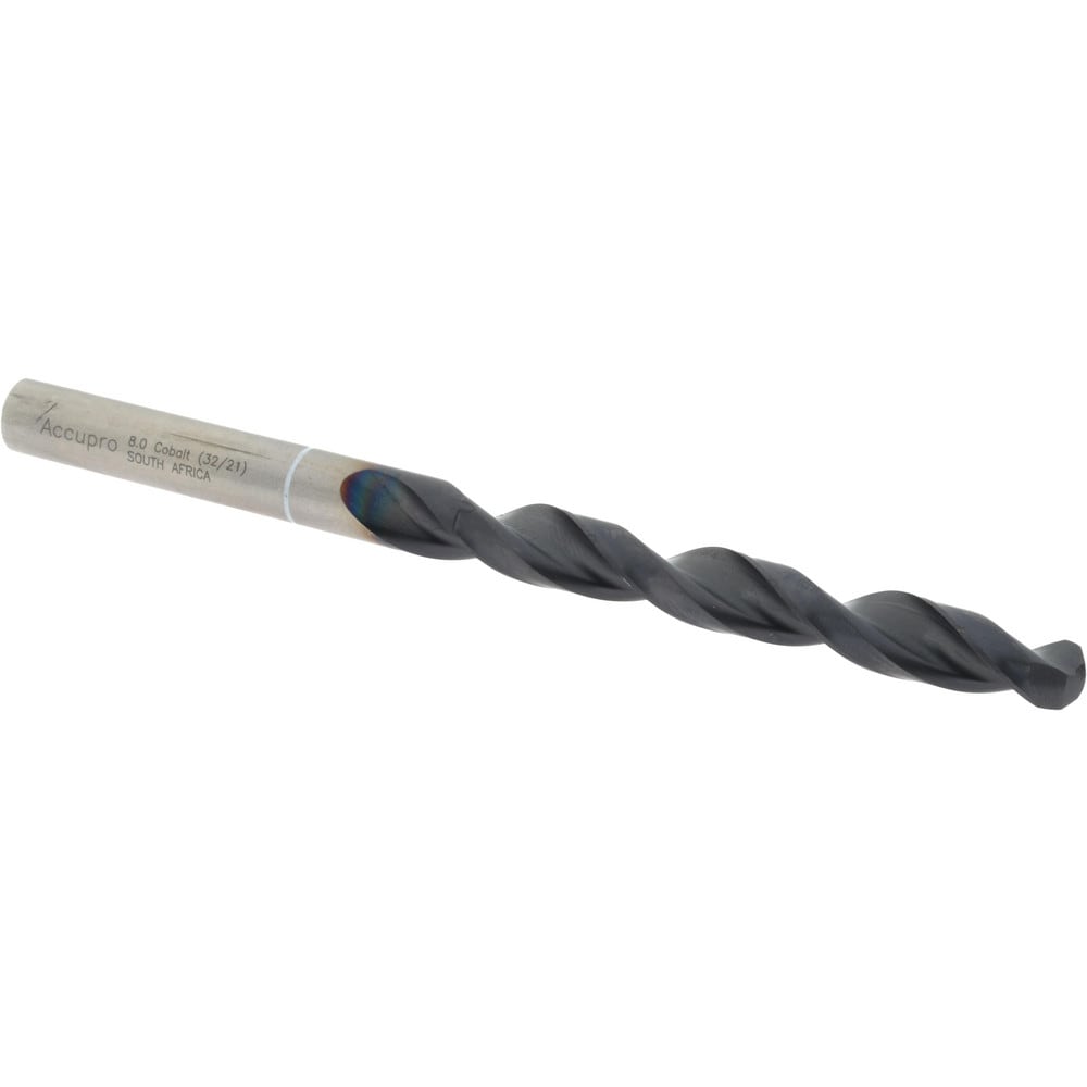 Accupro 1W60800-AC Jobber Length Drill Bit: 0.315" Dia, 118 °, Cobalt 