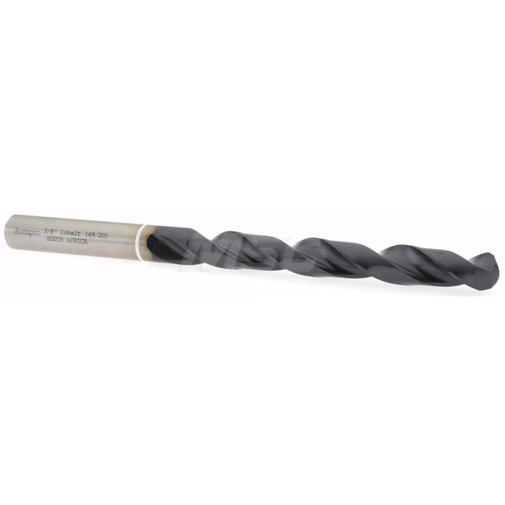 Accupro 1W60953-AC Jobber Length Drill Bit: 0.375" Dia, 118 °, Cobalt 