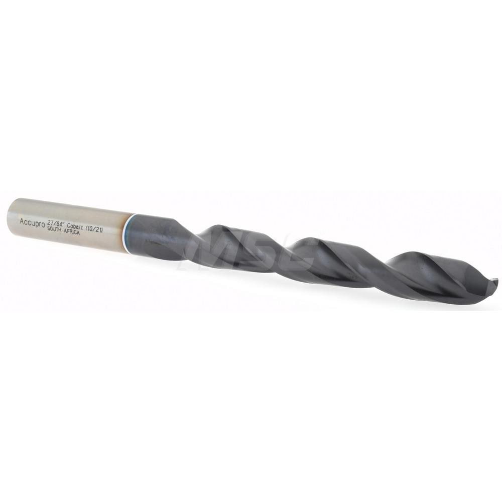 Accupro 1W61072-AC Jobber Length Drill Bit: 0.4219" Dia, 118 °, Cobalt 