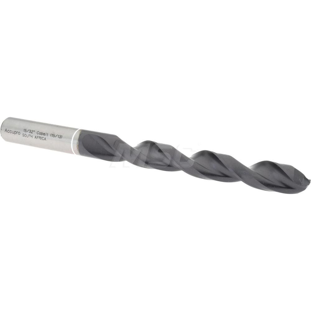 Accupro 1W61191-AC Jobber Length Drill Bit: 0.4688" Dia, 118 °, Cobalt 