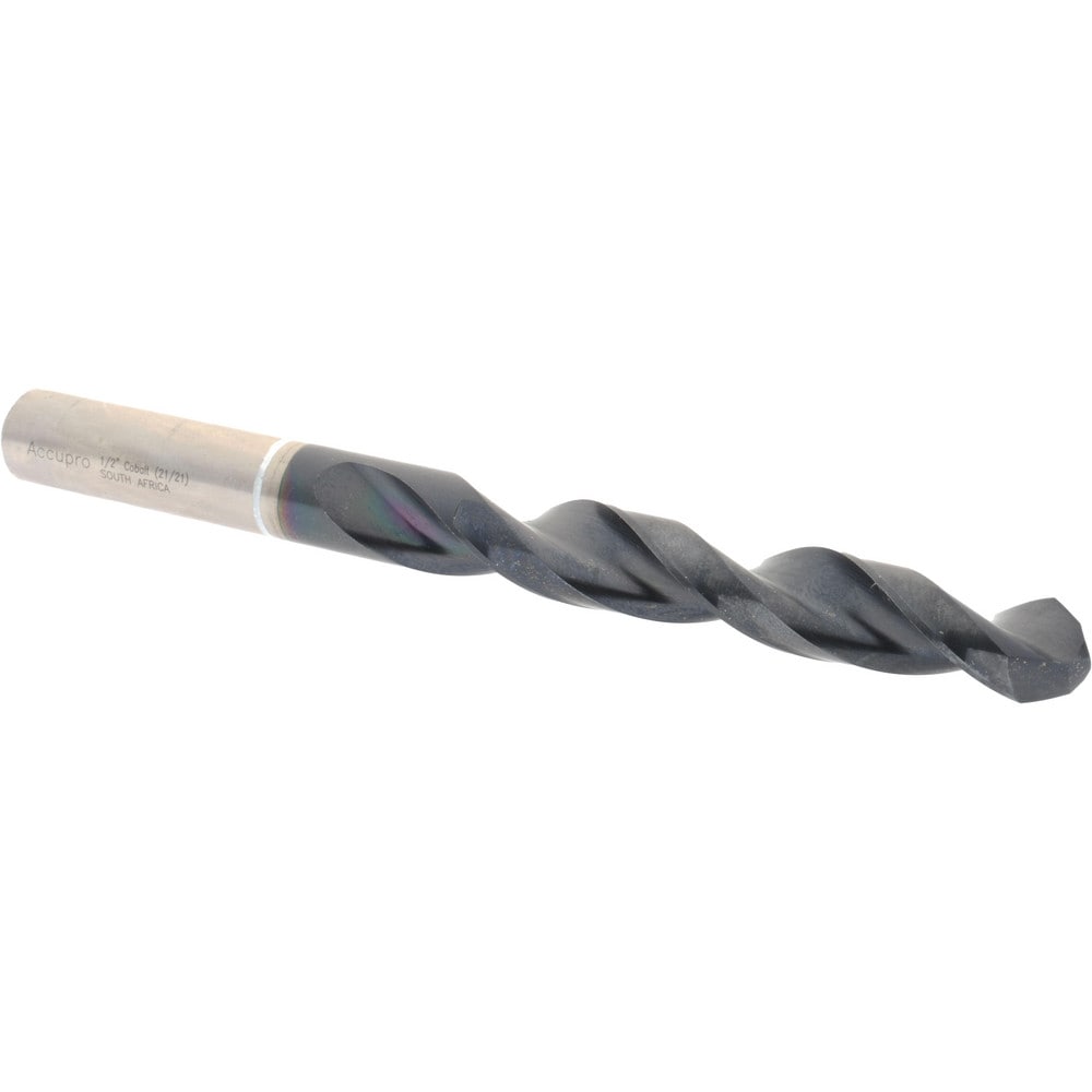 Accupro 1W61269-AC Jobber Length Drill Bit: 0.5" Dia, 118 °, Cobalt 