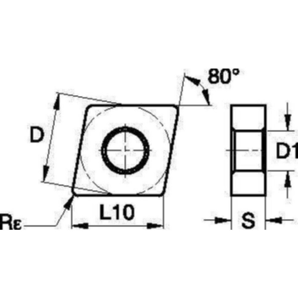 Widia Turning Insert CNGP432, Carbide MSC Industrial Supply Co.