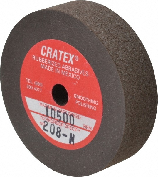 Cratex 208 F Surface Grinding Wheel: 2" Dia, 1/2" Thick, 1/4" Hole Image