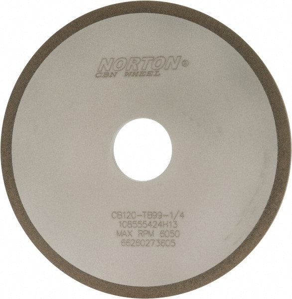 Norton 6" Diam x 1-1/4" Hole x 1/2" Thick 120 Grit Surface Grinding Wheel 