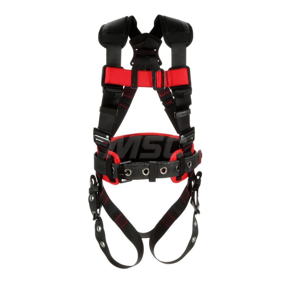 Fall Protection Harnesses: 420 Lb, Construction Style, Size X-Large, For General Industry, Polyester, Back