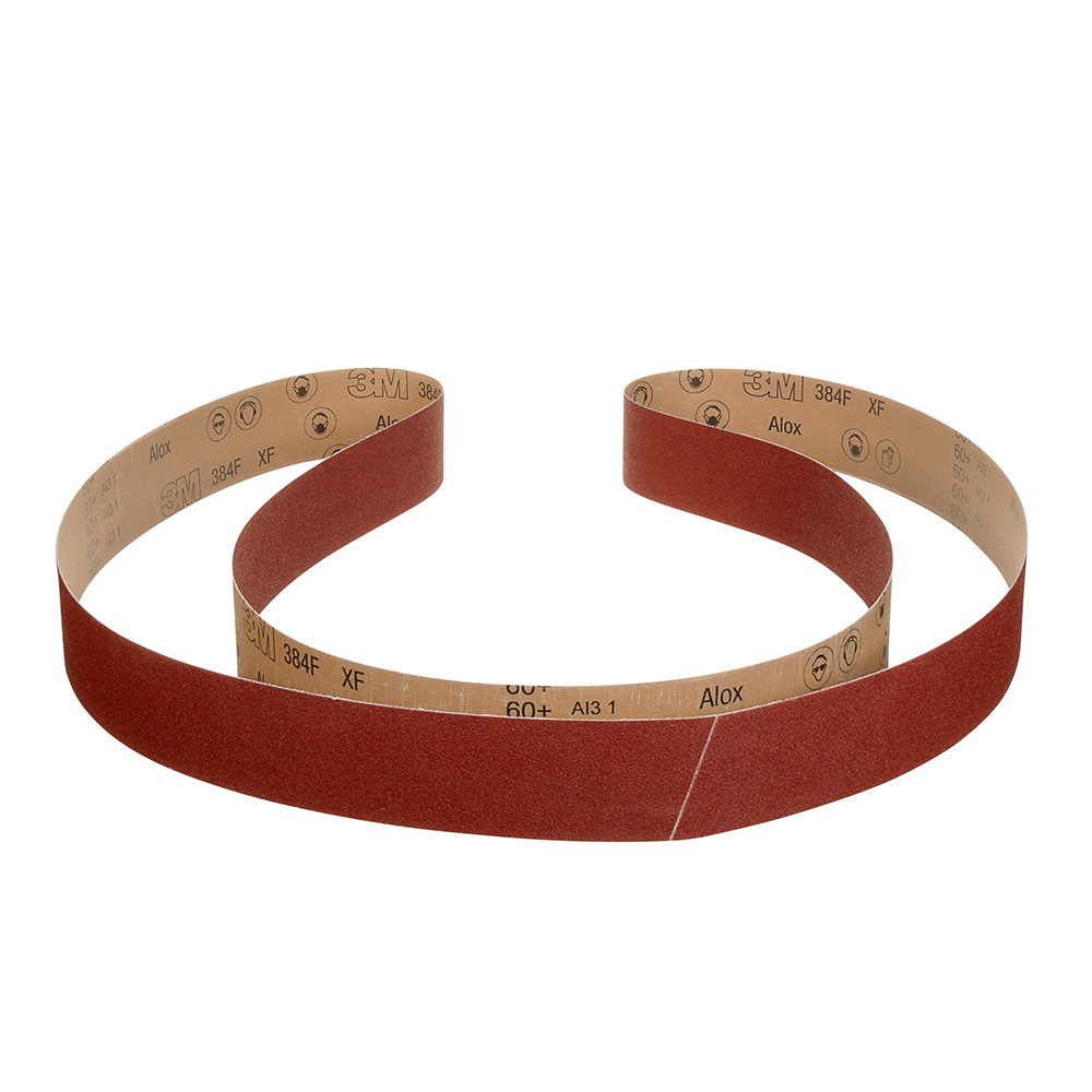 3M Abrasive Belt 1/2" Wide, 24" OAL, 80 Grit, Aluminum Oxide MSC
