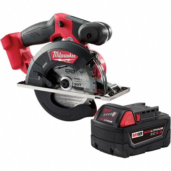 M18 FUEL&trade; Metal Cutting Circular Saw (Bare Tool) - BONUS M18&trade; REDLITHIUM&trade; XC5.0 Extended Capacity Battery Pack