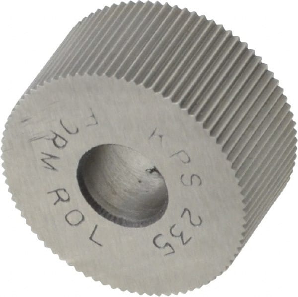 Value Collection KPS-235 Standard Knurl Wheel: 3/4" Dia, 90 ° Tooth Angle, 35 TPI, Straight, High Speed Steel 