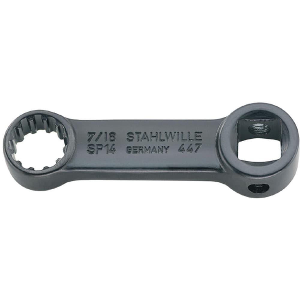 Stahlwille - Flat Ring Box End Wrench: 1/2", 16 Point, Single End | MSC