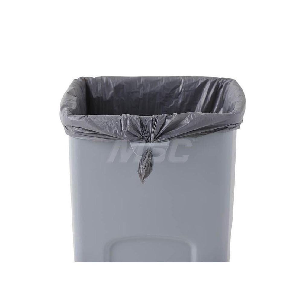 Rubbermaid - Decorative Trash Can: 23 gal, Rectangle, Gray - 64895717 - MSC  Industrial Supply