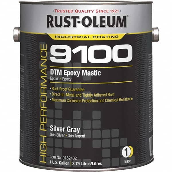 Rust-Oleum 9182402 Protective Coating: 1 gal Can, Gloss Finish, Gray & Silver 