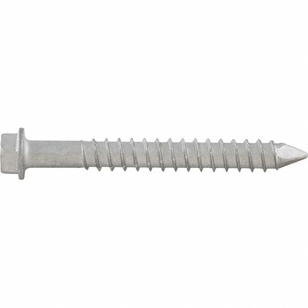 DeWALT Anchors & Fasteners #14" Diam, 5 Length Under Head, Hex Drive Concrete Screw & Masonry Fastener - Stainless Steel, StalGard Finish