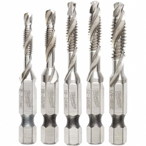 Milwaukee Tool Combination Drill & Tap Sets; Minimum Thread Size (mm) 832 in ; Minimum