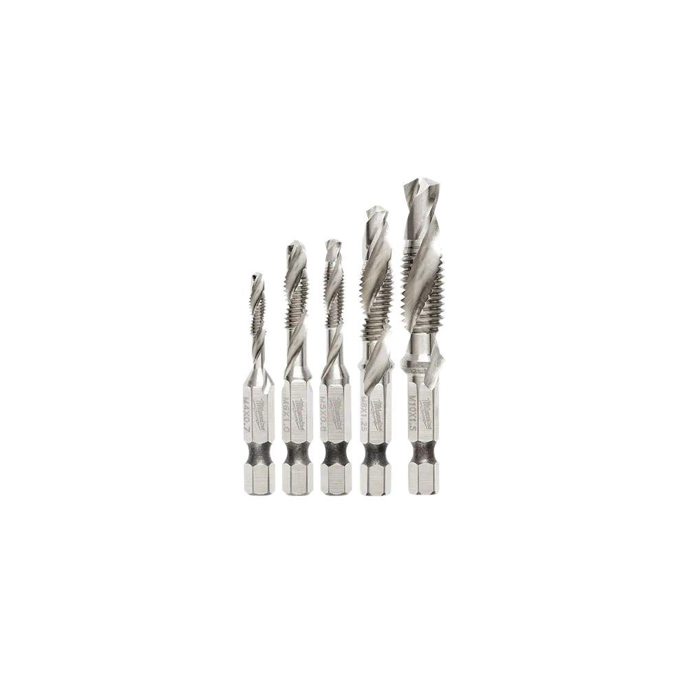 Combination Drill & Tap Sets; Minimum Thread Size (mm): M4x0.70 mm ; Minimum Thread Size (Inch): M4x0.70 mm ; Minimum Thread Size: M4x0.70 mm ; Maximum Thread Size (mm): M10x1.50 mm ; Maximum Thread Size: M10x1.50 mm ; Overall Length (Inch): 2.8300in