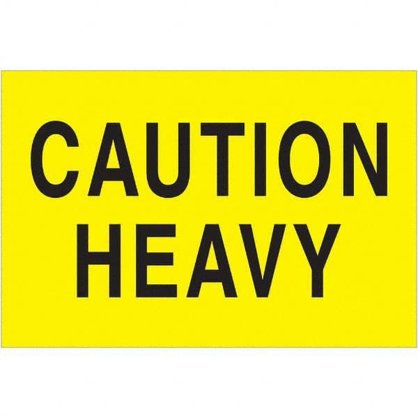 Shipping & DOT Label: "Caution - Heavy", Rectangle, 3" Wide, 2" High