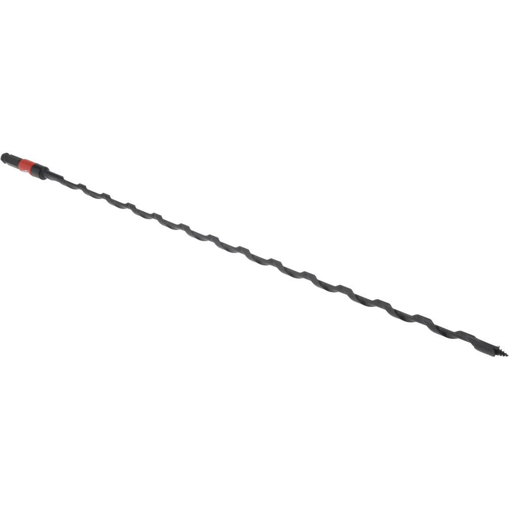 Auger & Utility Drill Bits; Shank Diameter: 0.4724 ; Shank Size: 3/8in ; Shank Type: Hex ; Tool Material: Carbon Steel ; Coating: Oxide ; Twist Length: 21in