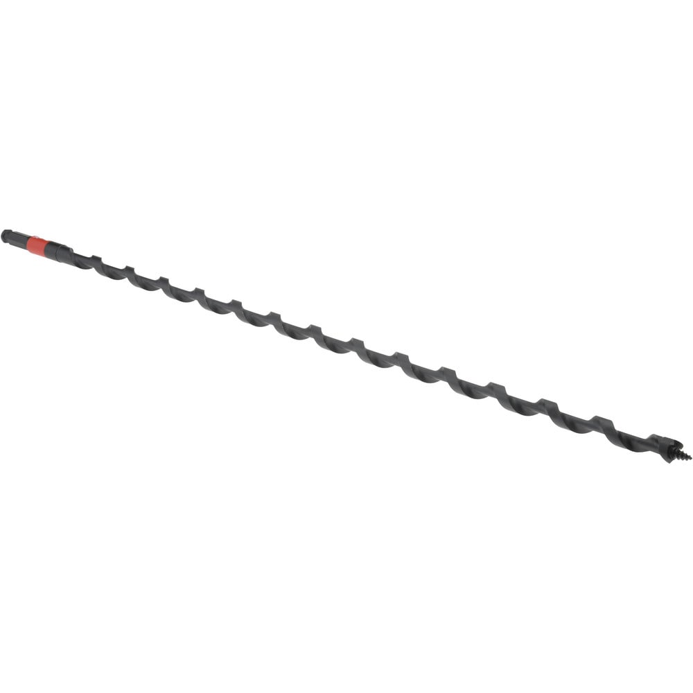Auger & Utility Drill Bits; Shank Diameter: 0.4724 ; Shank Size: 3/8in ; Shank Type: Hex ; Tool Material: Carbon Steel ; Coating: Oxide ; Twist Length: 21in