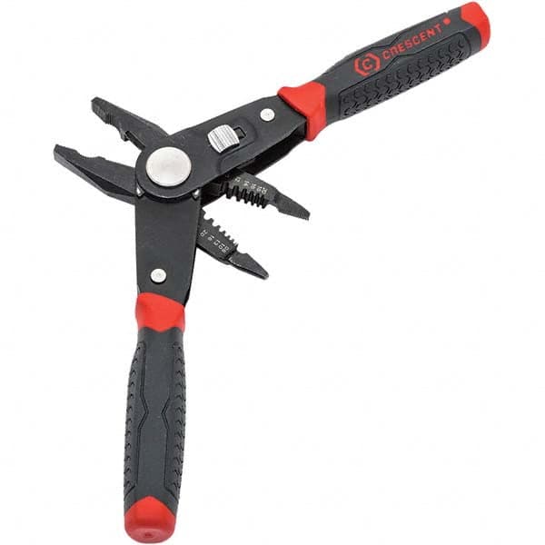 Crescent CCP8V Pliers; Tip Thickness (Decimal Inch): 0.3500 ; Body Material: Steel ; Handle Type: Comfort Grip ; Handle Color: Black ; Handle Material: Plastic ; Insulated: No 