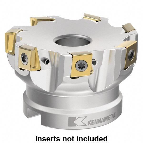 Kennametal 6524740 6" Cut Diam, 2" Arbor Hole Diam, 0.4781" Max Depth, Indexable Square-Shoulder Face Mill Image