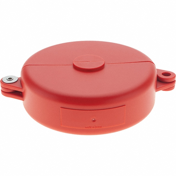 Gate Valve Lockout: 5" Valve Handle Width, 1 Padlock Max, 3/8" Max Shackle Dia - Polypropylene