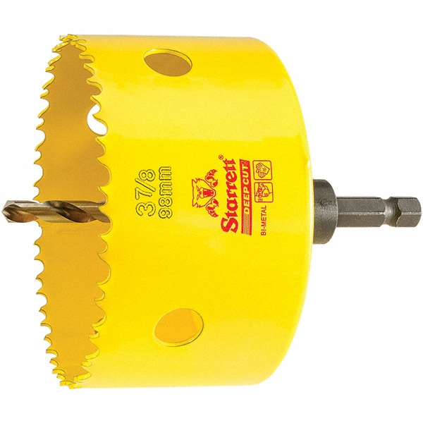 Starrett Hole Saw 37/8" Saw Dia, 2" Cut Depth MSC Industrial