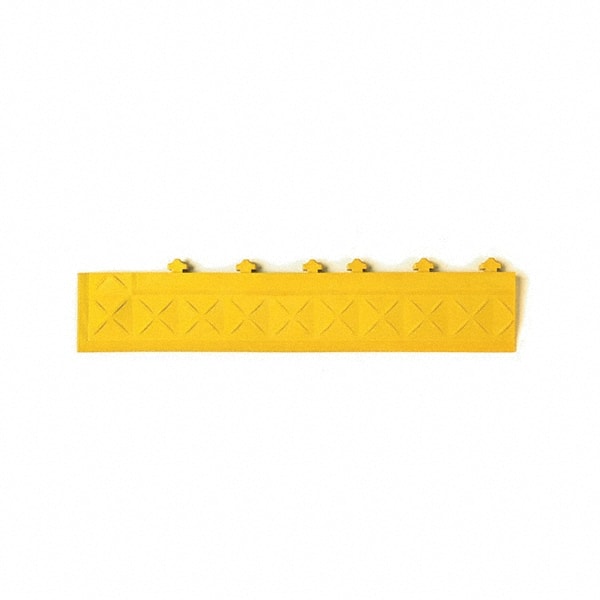 Ergo Advantage A6-Y Anti-Fatigue Modular Tile Mat: Dry Environment, 22" Length, 4" Wide, 1" Thick, Interlocking Edge, Yellow 
