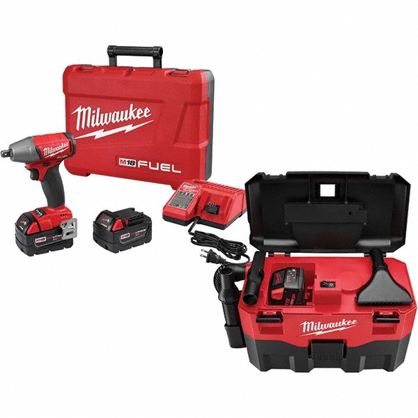 Milwaukee Tool Cordless Impact Wrenches & Ratchets Voltage 18.0