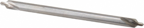 Combo Drill & Countersink: #2, 3/16" Body Dia, 118°, High Speed Steel