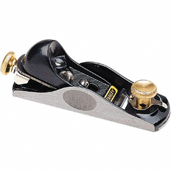Wood Planes & Shavers; Type: Block Plane ; Overall Length (Inch): 6-1/4 ; Blade Width (Inch): 1-3/8 ; Blade Material: High Carbon Steel ; Body Material: Cast Iron ; Bed Angle: 210