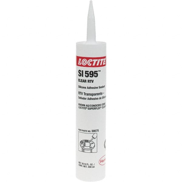 LOCTITE 193999 Joint Sealant: 300 mL Cartridge, Clear, RTV Silicone 
